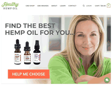 Tablet Screenshot of healthyhempoil.com